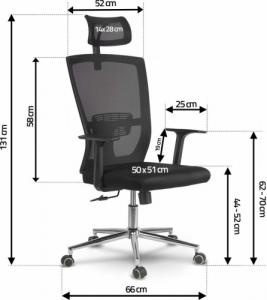 Krzesło biurowe Sofotel Rimo Czarne 8