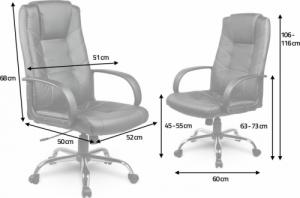 Krzesło biurowe Sofotel EG-221 Brązowe 4