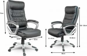 Krzesło biurowe Sofotel Eago Czarne 4