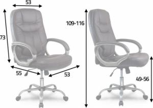 Krzesło biurowe Sofotel Eago 355 Czarne 5