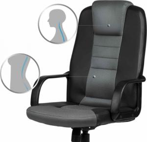 Krzesło biurowe Sofotel Eago 518B Czarno-szare 5