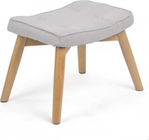 Sofotel Fotel uszak z podnóżkiem Norse jasny szary 3