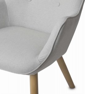 Sofotel Fotel uszak z podnóżkiem Norse jasny szary 4