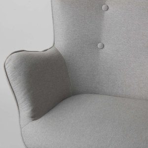 Sofotel Fotel uszak z podnóżkiem Norse jasny szary 8