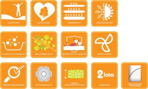 Hevea Materac lateksowy Hevea Junior 200x90 (Aegis Natural Care) 5