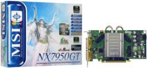 Karta graficzna MSI GeForce 7950 7950GT 512MB 256BIT DDR3 TV DVI VIVO Pasywna 1