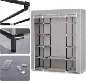 Massido Duża szafa tekstylna Massido - szara 2