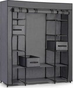 Massido Duża szafa tekstylna z szufladami Massido - grafitowa 2