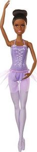 Lalka Barbie Barbie Barbie GJL61 - lalka baleriny (afroamerykańska) w stroju baleriny z tutu i pointe, zabawki od 3 lat 1
