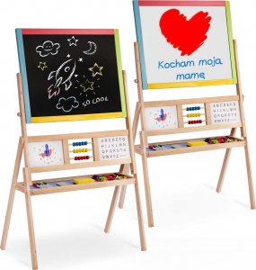 Ricokids Duża magnetyczna kredowa tablica obrotowa z zegarem Ricokids - wielokolorowa 7