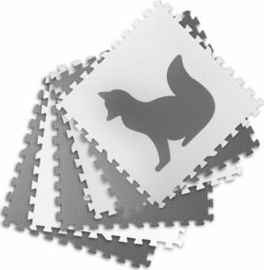 Ricokids Duża mata piankowa, puzzle, zwierzątka białe i szare 6 szt. 2