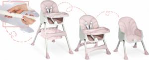 Ricokids Krzesełko do karmienia Milo ze stolikiem różowe (700002) 10