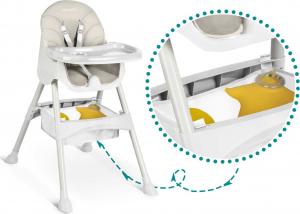 Ricokids Krzesełko do karmienia Milo ze stolikiem szare (700000) 6