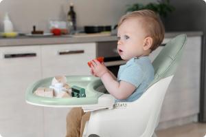 Ricokids Krzesełko do karmienia Milo ze stolikiem zielone (700001) 4