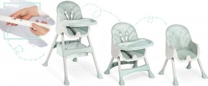 Ricokids Krzesełko do karmienia Milo ze stolikiem zielone (700001) 12