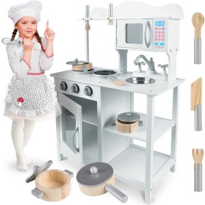 Ricokids Kuchnia drewniana dla dzieci 60 x 30 x 85 cm 15