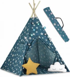 Ricokids Namiot tipi dla dzieci ze światełkami - niebieski 1