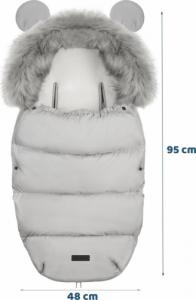 Ricokids Śpiworek do wózka, sanek Elmi - szary 6