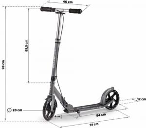 Hulajnoga Soke City Szary (1612) 14