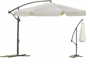 Plonos Parasol ogrodowy składany 6 segmentów beżowy 350cm 3