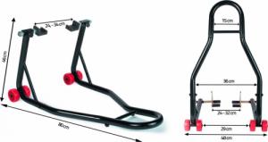 Humberg Stojak motocyklowy podnośnik przód+tył MT2 5