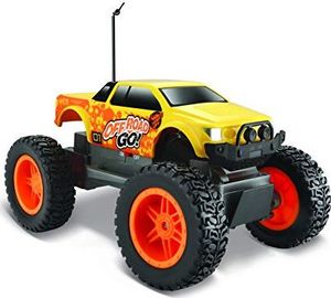 Bauer Maisto Tech R / C Off Road Go RTR: zdalnie sterowany samochód w wersji monster truck, od 5 lat, z pilotem i bateriami, 21 cm, żółto-pomarańczowy (581762) 1