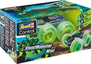 Revell Revell Control 23509 RC Car StuntMonster 1080 Mini, 2,4 GHz, napęd na wszystkie koła 4WD, z funkcją przewrócenia, można jeździć po obu stronach, opony z samochodem zdalnie sterowanym LED, 24 cm 9