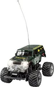 Revell Revell Control 23507 Mini RC Monster Truck Outcast z pilotem 27 MHz z funkcją ładowania, z resorowanymi osiami, oświetleniem LED 8 małych zdalnie sterowanych samochodów, długość: ok. 8 cm 6