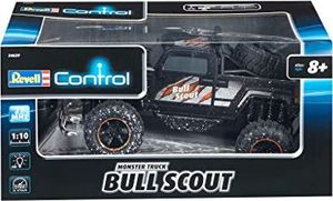 Revell Revell Control RC Car - zdalnie sterowany samochód z pilotem 27 MHz, stabilna konstrukcja, duże koła dla dobrej mobilności w terenie, oświetlenie LED, zasilanie bateryjne - buggy BULL SCOUT 24629 5
