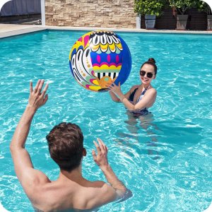 Bestway Dmuchana piłka plażowa MULTIKOLOR 91cm XXL 9