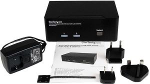Przełącznik StarTech 2 Port Dual DisplayPort USB 3