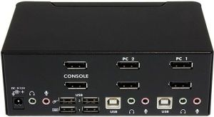 Przełącznik StarTech 2 Port Dual DisplayPort USB 4