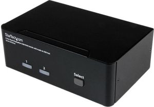 Przełącznik StarTech 2 Port Dual DisplayPort USB 1