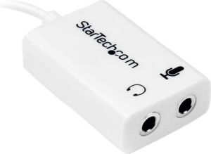 Adapter AV StarTech Jack 3.5mm - Jack 3.5mm x2 biały (MUYHSMFFADW) 3