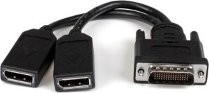 Kabel StarTech DMS-59 - DisplayPort x2 0.2m czarny (DMSDPDP1) 1