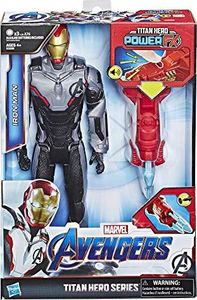 Figurka Hasbro AVENGERS END GAME - Iron Man et Power Pack - Figurka Marvel Avengers End Game Titan Power FX 30 cm - Parle en fran? Ais 1