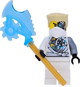 LEGO Minifigurka Ninjago: Zane (szata techno z obrażeniami bojowymi) - zrestartowana z techno ostrzem 1