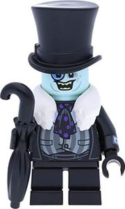 LEGO Minifigurka Super Heroes / Batmana: pingwin z białym futrzanym kołnierzem i parasolem 1