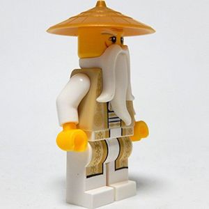 LEGO Ninjago: Minifigurka Sensei Wu (Tan and Gold Outfit, z zestawu 70751) 3