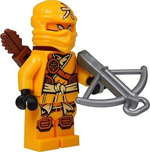 Figurka LEGO LEGO Ninjago: Minifigurka Skylor (żółty ninja) z kołczanem ze strzałkami i kuszą 2015 2