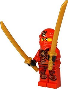 Figurka LEGO LEGO Ninjago: minifigurka Kaia (czerwony ninja) z uchwytem na miecz i dwiema katanami (mieczami) 4