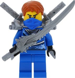 LEGO Ninjago Minifigurka: Jay (Techno Robe) ze zbroją naramienną i mieczami (restart / restart) 1
