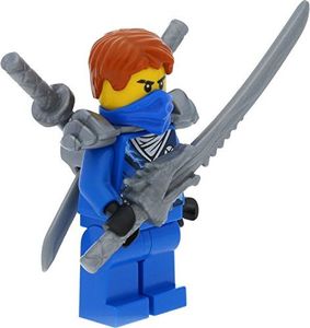 LEGO Ninjago Minifigurka: Jay (Techno Robe) ze zbroją naramienną i mieczami (restart / restart) 2