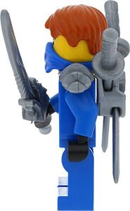 LEGO Ninjago Minifigurka: Jay (Techno Robe) ze zbroją naramienną i mieczami (restart / restart) 7