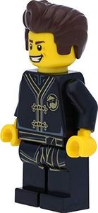 LEGO Ninjago Minifigurka: Grand Master / Grand Sensei Dareth w czarnym złotym smoku z mieczami (The Ninjago Movie) 3