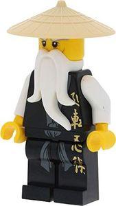 LEGO Minifigurka Ninjago: Sensei Wu w czarnej szacie z bronią (The Golden Weapons) 9