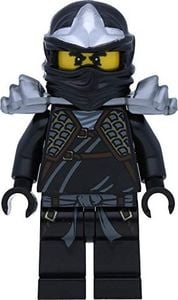 LEGO Minifigurka Ninjago: Cole ZX ze zbroją naramienną i bronią 2