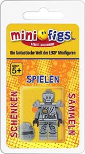 LEGO Minifigurka Ninjago: Tytanowy Zane (szary / srebrny ninja) z mieczami - rywalizacja żywiołów 2