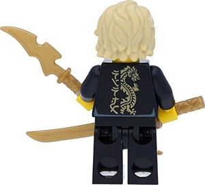 LEGO Minifigurka Ninjago: Lloyd (Black Wu-Cru Training Gi) z mieczami 3