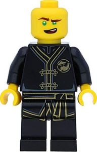 LEGO Minifigurka Ninjago: Lloyd (Black Wu-Cru Training Gi) z mieczami 6